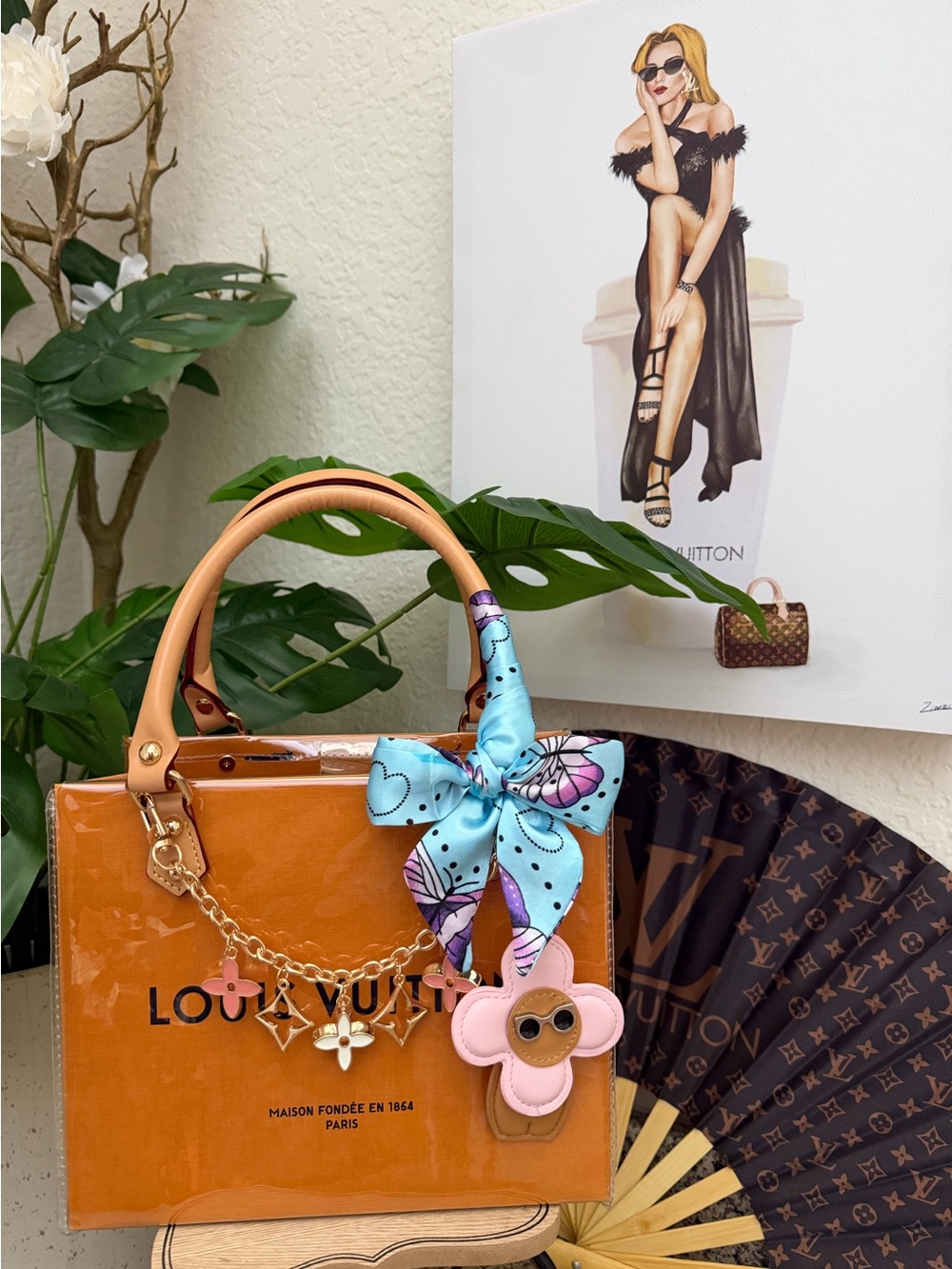 🩵🤍🩷Louis Vuitton Gift Bag Tote 🩷🤍🩵